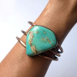 Cattle Kate Turquoise Copper Cuff Bracelet
